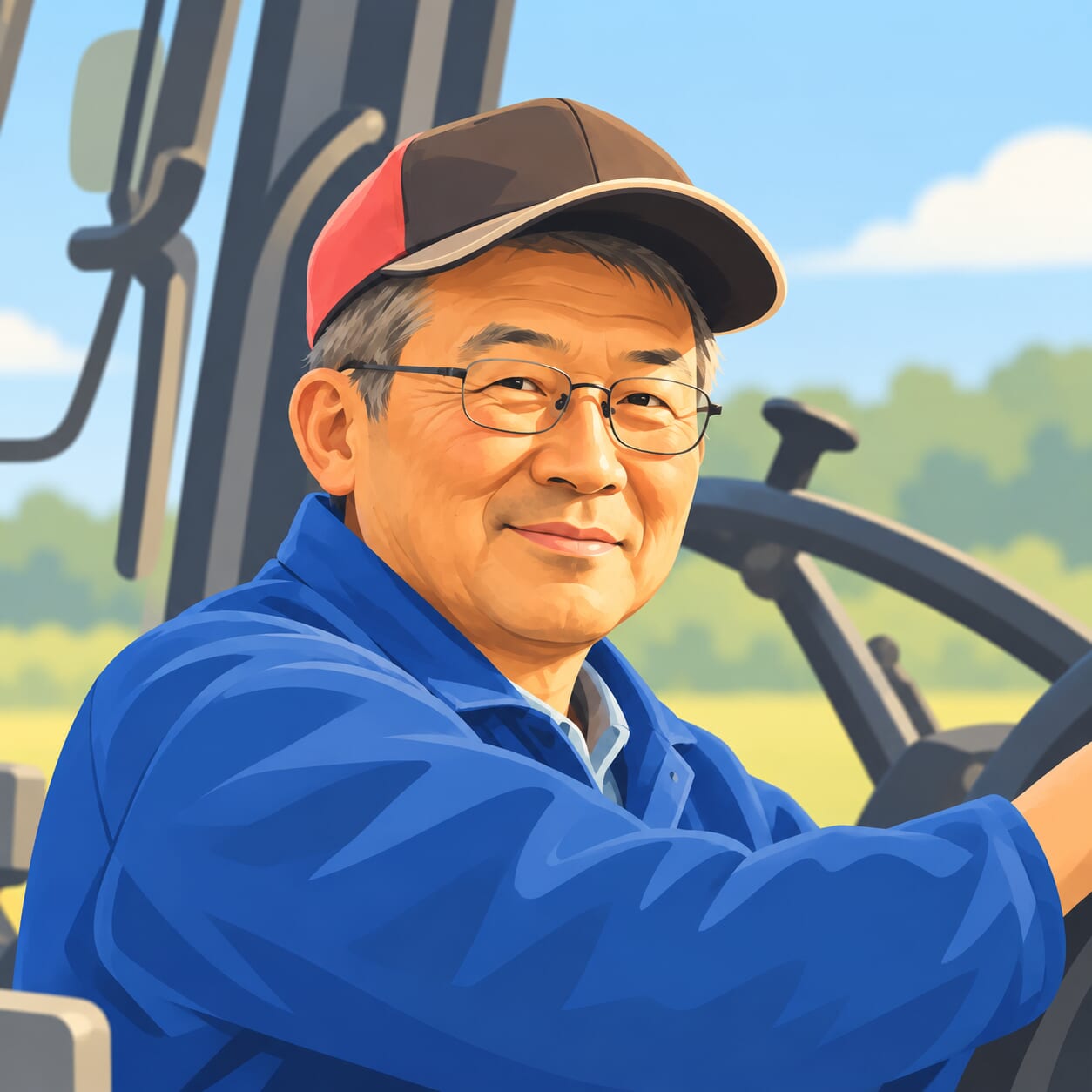 仲牧場代表・仲正浩のイラスト